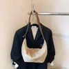 Bolsa Tote Casual para o Trabalho 2025 Nova Outono Camurça Grande Capacidade Celebridade da Internet Estilo Quente Moda Ombro Transversal