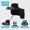 Gorra Ventilador de Carga Solar para Adultos, Gorra de Malla Transpirable con Visera para Pesca para Hombres y Mujeres, Gorra con Visera de Protección Solar para Exteriores en Verano