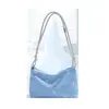 Bolso de Axila de Mezclilla para Mujer 2025 Nuevo Elegante Bolso de Mano Plegado Bolso de Hombro Bolso de Hombro de Lona con Estampado de Moda