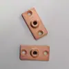 Cobre Galvanizado Conexión de Tres Orificios Placa Colgante Conexión Abrazadera de Tubo Pieza de Fijación Pieza de Conexión Placa Colgante de Techo