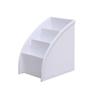 Caja de Maquillaje Trapezoidal de Tres Compartimentos Almacenamiento Creativo Sala de Estar Escritorio de Oficina Organizador Portalápices Caja de Almacenamiento Caja de Plástico Miscelánea