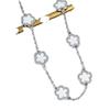 Nueva pulsera de acero de titanio de trébol de cinco hojas para niñas novias lujo ligero diseño nicho ins collar fabricantes de joyería venta al por mayor