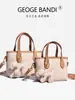 Bolso Tote Monogramático de Moda Tendencia, Bolso Cruzado de Hombro de Alta Gama para Mujeres Viajeras 2026, Bolso Cuadrado Pequeño Exquisito de Diseño de Nicho
