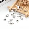 Aço Inoxidável Cor Dourada 18K Preservação de Cor Fecho Lagosta Mais Círculo Acessórios de Joalheria DIY Colar Pulseira Moda Fivela de Conexão Fivela de Mola