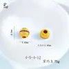 Accesorios de Bolas de Flor con Patrón de Nube para Cubo, Cuentas Espaciadoras con Agujero, Accesorios para Manualidades con Cuentas DIY, Cobre Esmaltado Chapado en Oro Tradicional con Diamantes