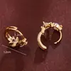 Moda temperamento Corea del Sur joyería oreja de ángel joyería aretes chapados en plata hebilla de oreja aretes femeninos fábrica al por mayor