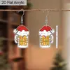 Pendientes Colgantes Gatito Espacial Transfronterizos Accesorios Sexy para el Día a Día y Fiestas Regalos de Navidad Adecuados para Mujeres Todas las Estaciones