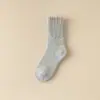 Calcetines de Lana para Mujer, Calcetines de Media Pantorrilla, Engrosados con Forro Polar, Calcetines Caídos, Calcetines Cálidos de Rizo, Calcetines Largos de Cachemira para Mujer