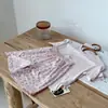 Algodón Clase A Amigable con la Piel Ropa de Casa de Verano para Niños Conjunto de Dos Piezas con Pantalones Cortos Estampado de Caricaturas para Bebé Ropa de Casa Transpirable