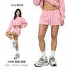 Sudadera de polar con cuello medio para mujer hecha a medida transfronteriza en paleta de colores macarrón, estilo callejero americano, corte holgado, moderna y elegante