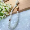 Cadena para Colgar Teléfono Móvil Artística Retro Bodhi Natural Cuerda para Colgar Piedra Shoushan Funda para Teléfono Móvil Cuerda de Mano