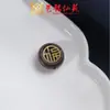 Pau-rosa Incrustado com a Palavra "Fu" Acessórios Redondos Yiming Xianyuan DIY Criativo Sândalo Verde Pingente Contas Acessórios para Pulseira