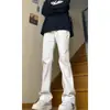 Jeans rectos ajustados para hombre con un ligero bootcut, colección otoño/invierno 2006, estilo nuevo con forro de felpa, estilo americano, pantalones largos para hombre de alta gama