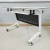 Mesa de Entrenamiento Plegable y Combinación de Sillas Escritorio para Personal Escritorio para Institución Educativa Escritorio para Estudiante Mesa de Conferencia con Ruedas y Empalme