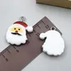 Acessórios de Resina de Natal Papai Noel Meias Flocos de Neve Pulseira Colar Chaveiro Pingente Acessórios de Joias DIY