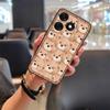Adecuado para Carcasa de Teléfono Tecno Disipación de Calor Divertido a Prueba de Polvo Lindo Silicona Color Sólido para Mujer a la Moda Cubierta Completa Carcasa Blanda Dibujos Animados