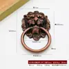 Manija de Cabeza de León Antigua de Aleación Estilo Europeo, Anillo Tirador Clásico Vintage para Puerta de Mueble, Manija Retro de un Solo Agujero