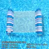PVC Ecológico Nuevo Estilo Lentejuelas Degradado Clip Malla Hamaca de Agua Reclinable Inflable Exterior Adulto Respaldo Fila Flotante Inflable
