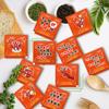 Guantes desechables para llevar, independientes, pequeños envases de alimentos, catering, plástico grueso, duradero, impresión creativa, logotipo