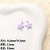 Aleación Pintada Brillante Forma de Estrella Material Hecho a Mano Colgante DIY Collar de Cuentas Accesorios de Joyería
