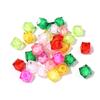 10mm Acrílico Cut-out Cor Contas em Contas Regular Diamante Poligonal Ábaco Beads Handmade Beads Acessórios de Jóias