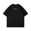 Jiayiku roupas masculinas vintage estilo americano veludo de pele de veado estrela de cinco pontas estampada espinho bordado camiseta de manga curta primavera e verão novo