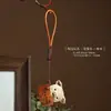 Pingente de Bule de Jacarandá Natural Brinquedo para Alívio do Estresse Chaveiro Estilo Chinês Vintage Peça Artesanal de Mão