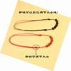 Tobillera de ágata roja natural al por mayor para mujer tobillera de ágata negro para hombre y mujer adornos para el pie tejidos a mano joyería hecha a mano