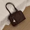 Bolsa de Ombro Grande Capacidade Estilo Coreano Feminina Outono 2024 Nova Retro Bolsa de Axila Versátil Bolsa Tote Grande Capacidade