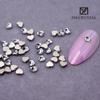 Nuevo mini diamante de 3 mm para manicura, de color amor, plano, de forma especial, con base dorada, para manicura, joyería, para pegar en las uñas, de cristal con diamantes.