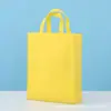 Bolsas de tela no tejida personalizadas con logo, impresión laminada, texto publicitario, bolsas de lona, bolsas ecológicas promocionales para la compra, hechas a medida
