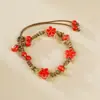 Cerâmica de Jingdezhen, Artesanato Requintado, Pulseiras Estilo Floresta de Nicho, Pequenos Acessórios Criativos Populares, Atacado de Joias