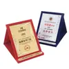 Venta Directa de Fábrica Medalla Placa Creativa Certificado Placa de Autorización Certificado Honorífico Gamuza Metal Aluminio Placa Certificado Honorífico