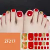 Adesivos para Unha do Pé Padrão Estéreo Zf Diamante de Imitação 3D Manicure Patch Impermeável Longa Duração Clareador Patch Completo para Unha do Pé Produto Acabado