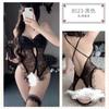 Honey Fun Lencería Ajustada Tentación Sexy Mono Lazo Grande Abertura Transparente 8523