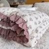 Colcha de Verano Tejida Floral de Algodón 100% Estilo Francés Clase A, Suave y Gentil con la Piel, Adecuada para Dormir Desnudo, Colcha Perezosa, Lavable a Máquina, Colcha de Primavera y Otoño