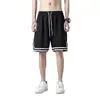 Pantalones Cortos Deportivos de Malla de Seda Helada de Verano para Hombre, Sueltos, Delgados, Transpirables, de Secado Rápido, de Cinco Puntos, Pantalones Cortos de Playa 1/2 Pieza