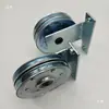 Polea de cable de acero para ascensor 90MM Rueda colgante de puerta de piso Rueda de hierro de puerta de cabina Polea de cable de acero de cabeza de puerta Escalón superior