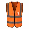 Chaleco Reflectante de Múltiples Bolsillos Ropa de Sanidad Ingeniería de Tráfico Vial Chaleco Reflectante Personalizable