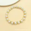 Relleno de Oro de 14K Cuadrado Separador Alta Retención de Color Chapado en Oro Real Pulsera Cuadrada Accesorios DIY Hecho a Mano Collares de Cuentas Separadores