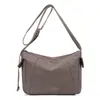 Bolsa transversal de náilon leve para moda de comércio exterior transfronteiriço, novo modelo 2025, bolsa casual simples e versátil, bolsa de ombro feminina