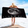 Toalla de Playa Cuadrada de Microfibra de Venta Caliente Transfronteriza Material de Toalla Toalla Cuadrada Impresión Digital 3D Serie Luna A partir de Una Pieza