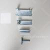 Faldón anti-derrame para banda transportadora, retenedor galvanizado, ranura guía angular, aluminio, M12M16, dispositivo de presión de acero inoxidable en stock