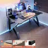 Mesa de computador, mesa de trabalho, conjunto de mesa e cadeira para jogos em casa, mesa simples para quarto, estação de trabalho, mesa de estudo, mesa de escritório para apartamentos de aluguel
