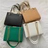 Bolsa feminina nova chegada 2022, bolsa de ombro de crocodilo da moda, bolsa de trabalho, bolsa transversal de ombro com corrente simples
