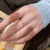 Anel Borboleta de Camada Dupla em Prata Esterlina S925 Banhado a Ouro 18K para Mulheres, Estilo Japonês, Nicho, Alto Padrão, Luxo Leve, Anel Exquisito e Moderno