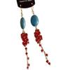 Aretes Étnicos Retro Estilo Xizang Estilo Miao con Borlas Aretes de Metal Calados Aretes de Alta Gama de Estilo Nacional Largos Exquisitos