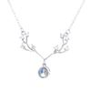 Collar de Plata Esterlina S925 Un Ciervo Te Tiene Collar Proyección Colgante de Asta Mujeres Tiktok Celebridad de Internet Mismo Estilo Joyería Tanabata Navidad