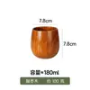 Copo de Barriga de Madeira para Uísque, Copo de Barriga de Madeira de Jujuba, Copo de Madeira Estilo Japonês, Copo de Barriga Queimado em Carvão, Copo de Cerveja Carbonizado, Copo de Madeira
