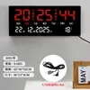 Reloj Electrónico Digital Inteligente de Pantalla Grande para Oficina y Sala de Estar, Reloj Digital con Calendario Perpetuo, Reloj de Escritorio y Pared Luminoso Multifuncional